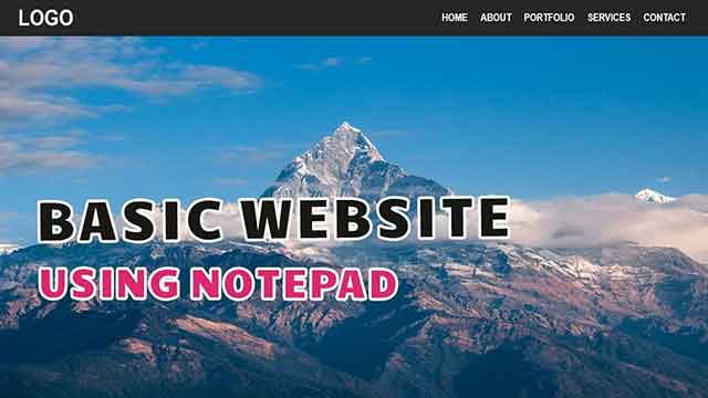 Create Website Using Notepad: Simple HTML Guide for Beginners